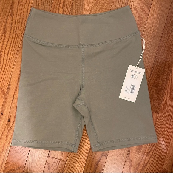 Mate the label organic stretch biker shorts Small Sage - Picture 2 of 3